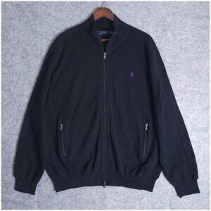 Polo Ralph Lauren NWT Black Full Zip Mock Neck Sweater Jacket Cotton Blend 3XB